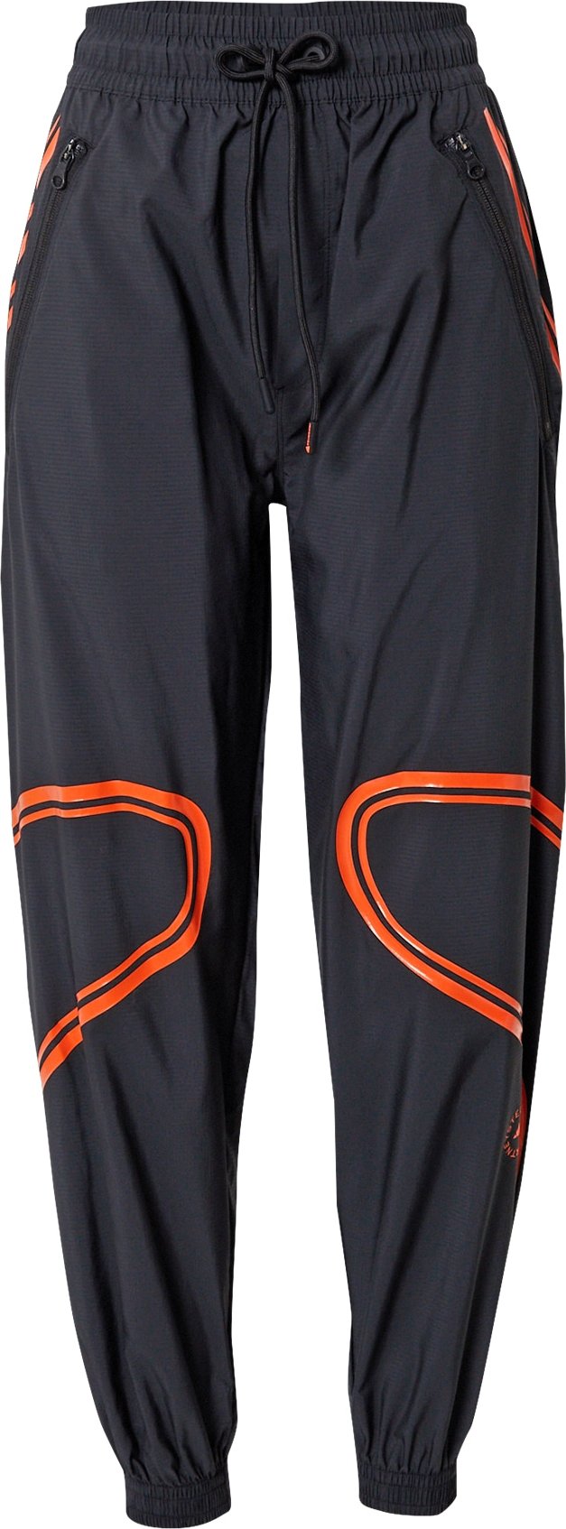 adidas by Stella McCartney Outdoorové kalhoty 'TruePace' oranžová / černá