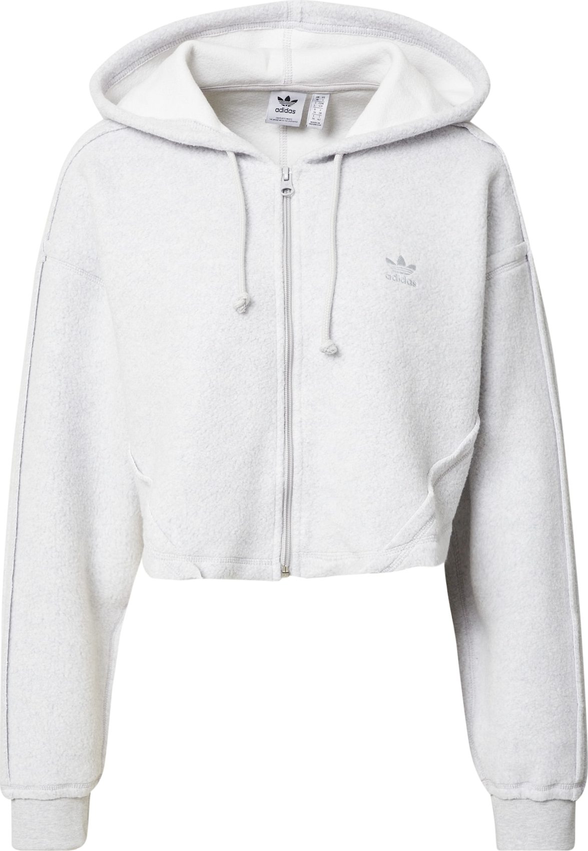 ADIDAS ORIGINALS Mikina s kapucí světle šedá