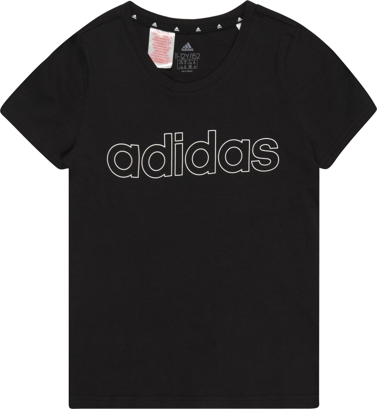 ADIDAS PERFORMANCE Tričko černá / bílá