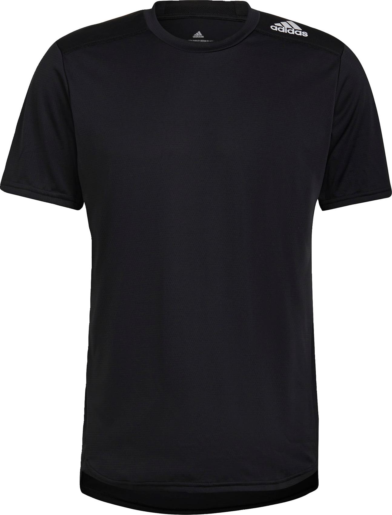 ADIDAS PERFORMANCE Funkční tričko 'Designed 4 Running' černá / bílá