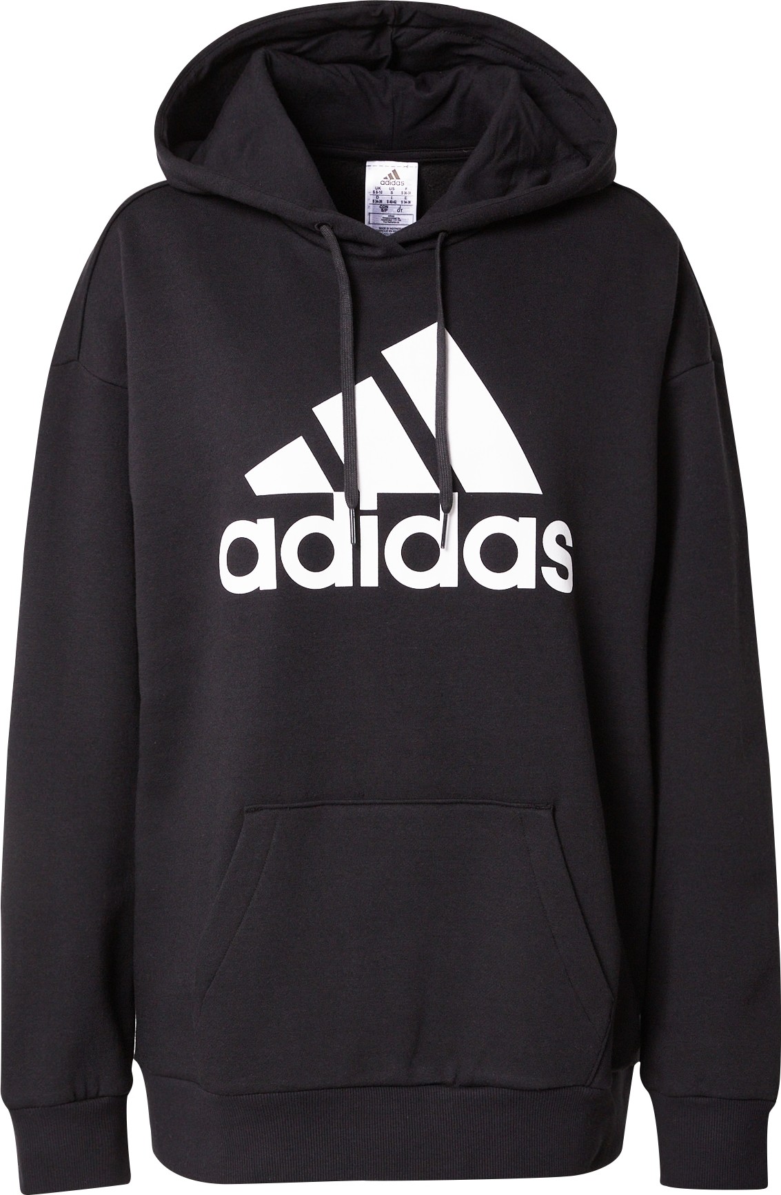 ADIDAS PERFORMANCE Sportovní mikina černá / bílá
