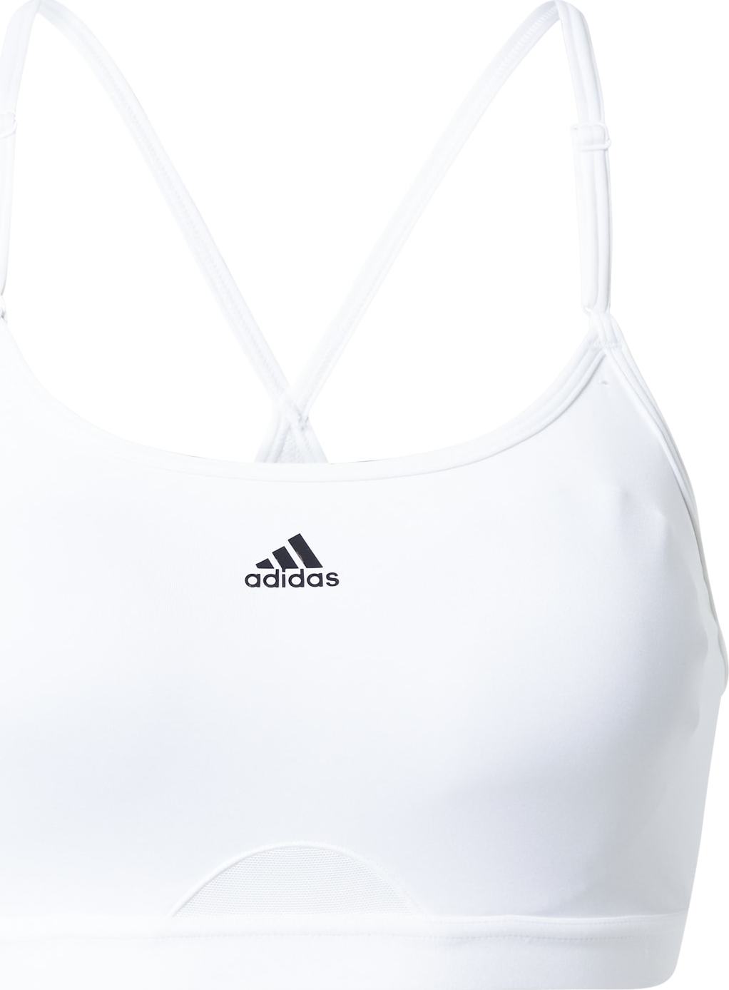 ADIDAS PERFORMANCE Sportovní podprsenka černá / bílá