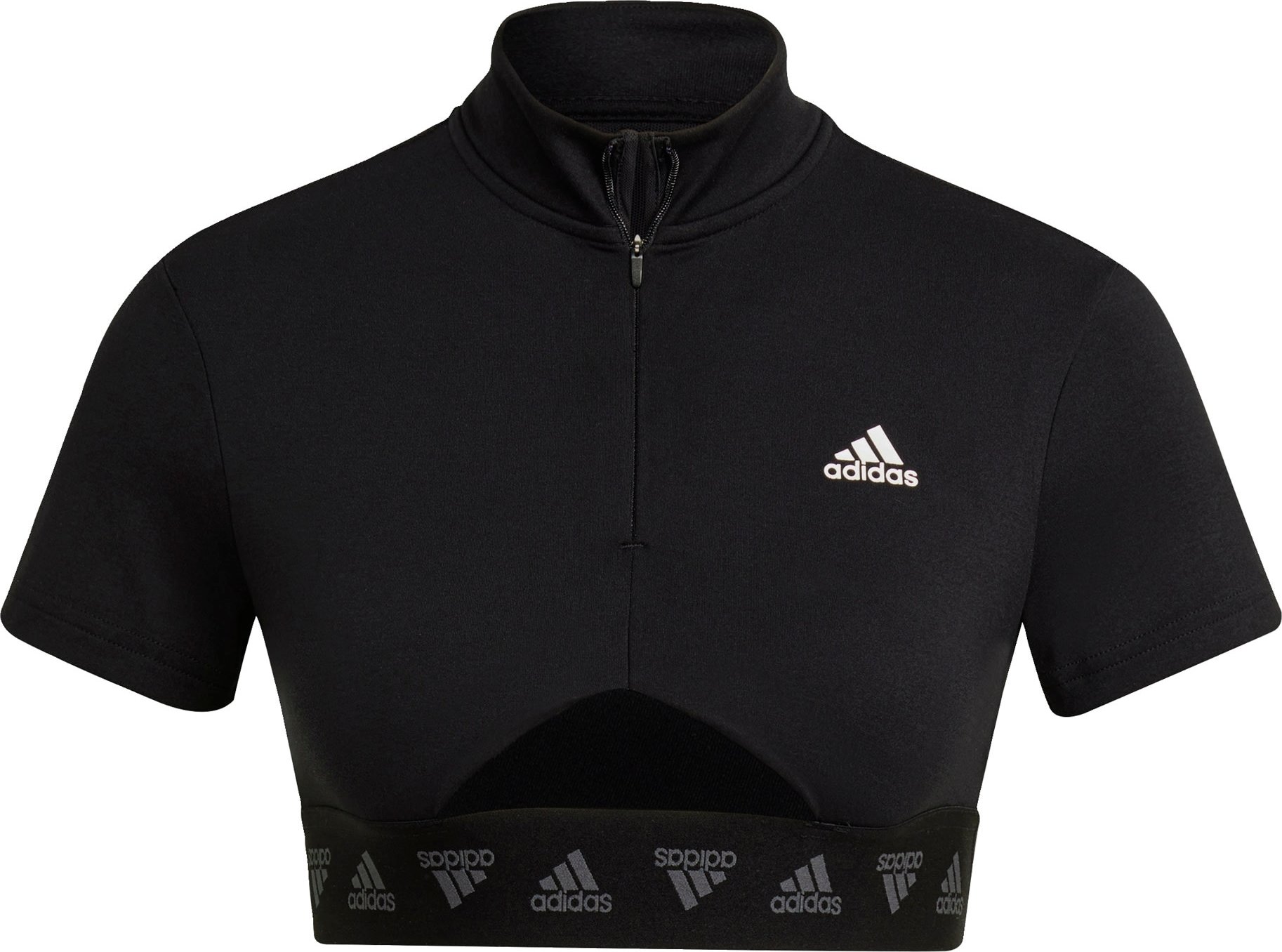 ADIDAS PERFORMANCE Funkční tričko černá / bílá
