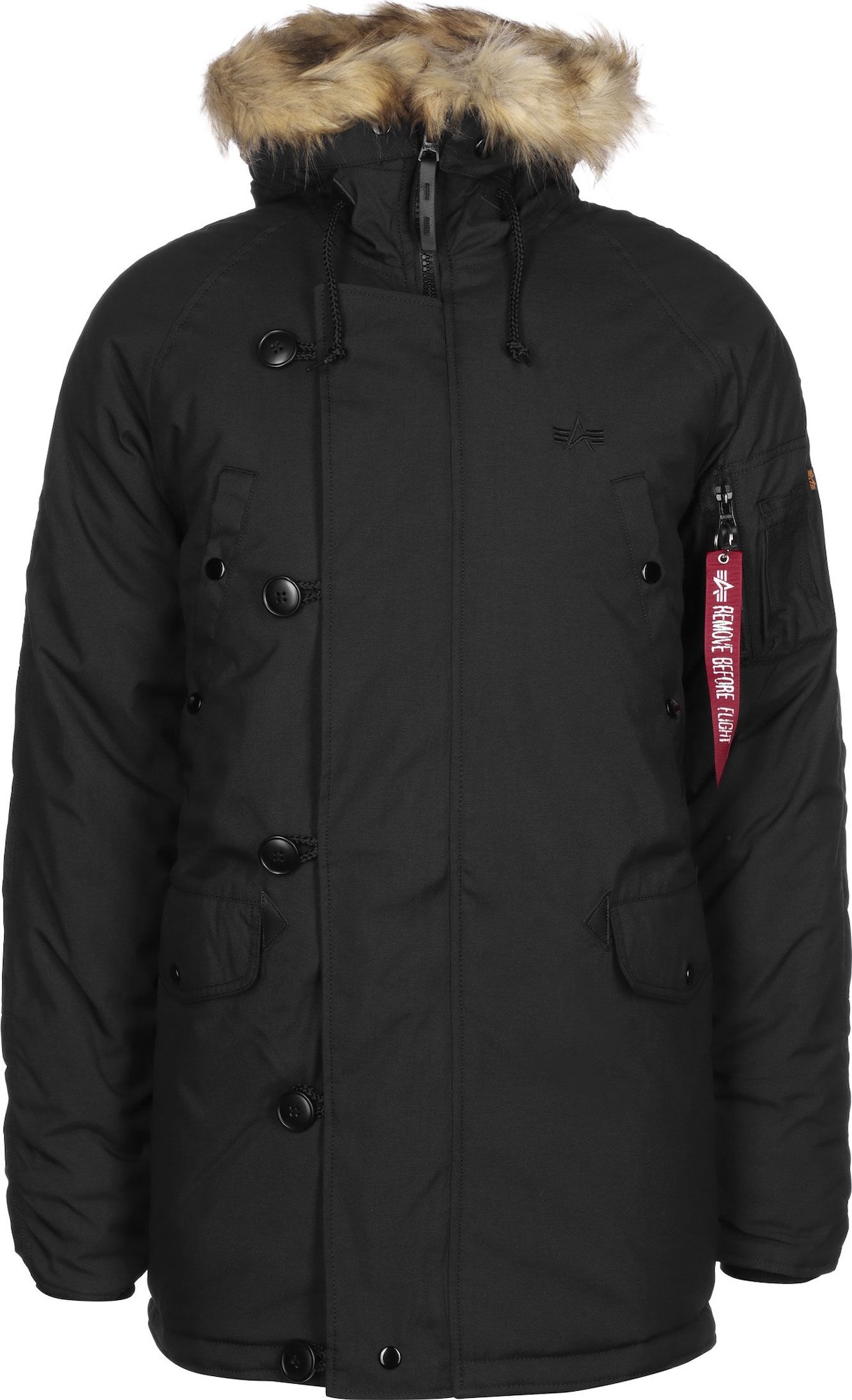 ALPHA INDUSTRIES Zimní bunda 'Explorer' černá