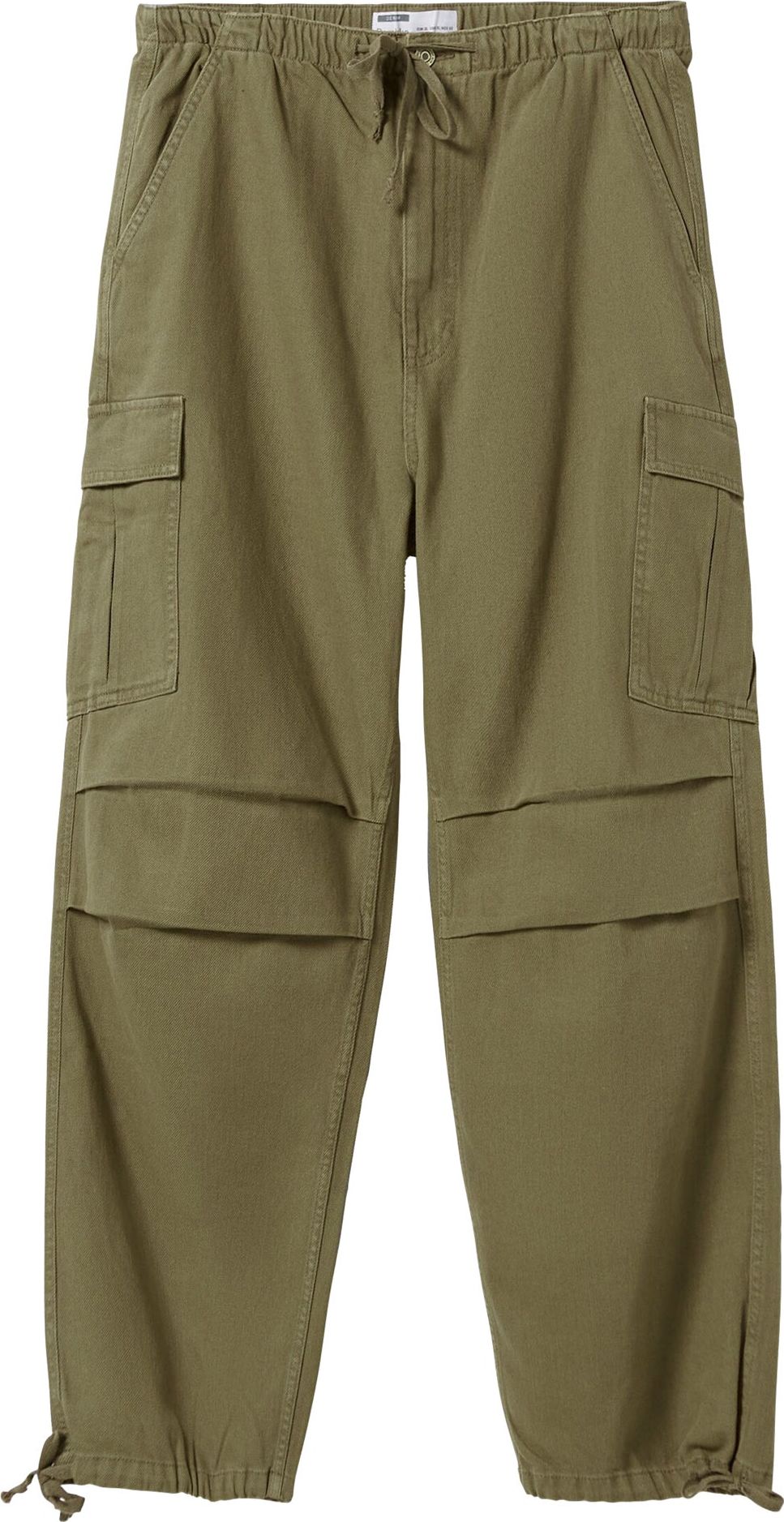 Bershka Džíny s kapsami khaki