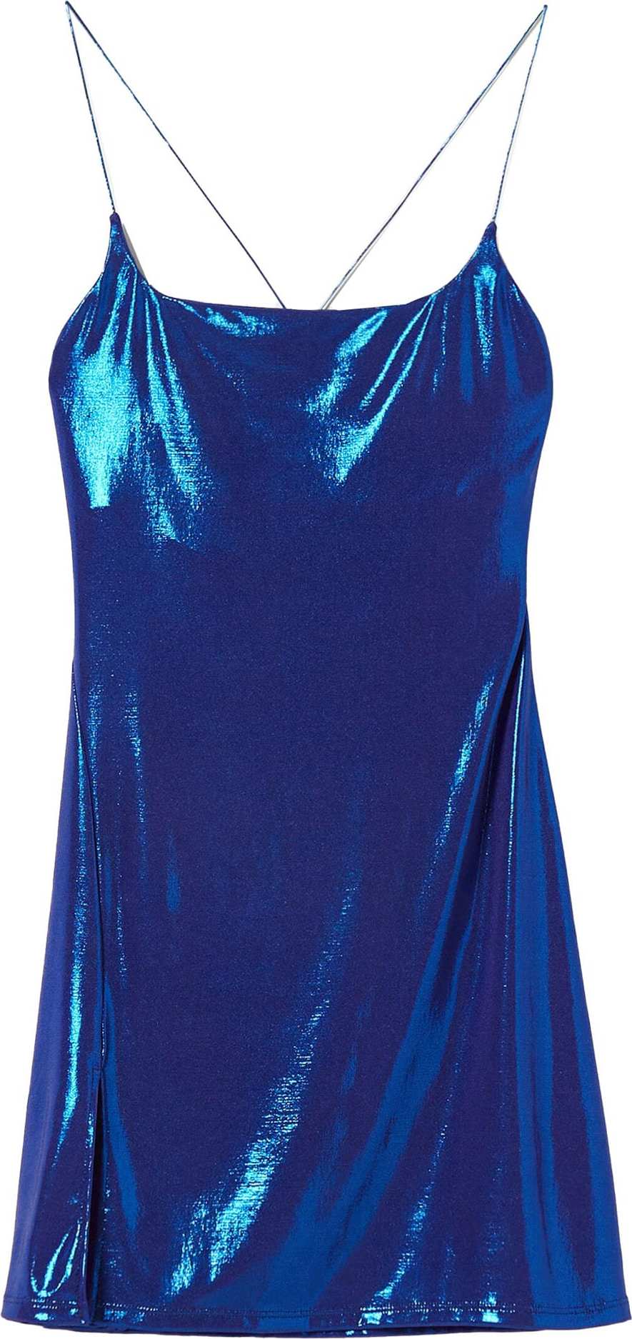 Bershka Koktejlové šaty modrá