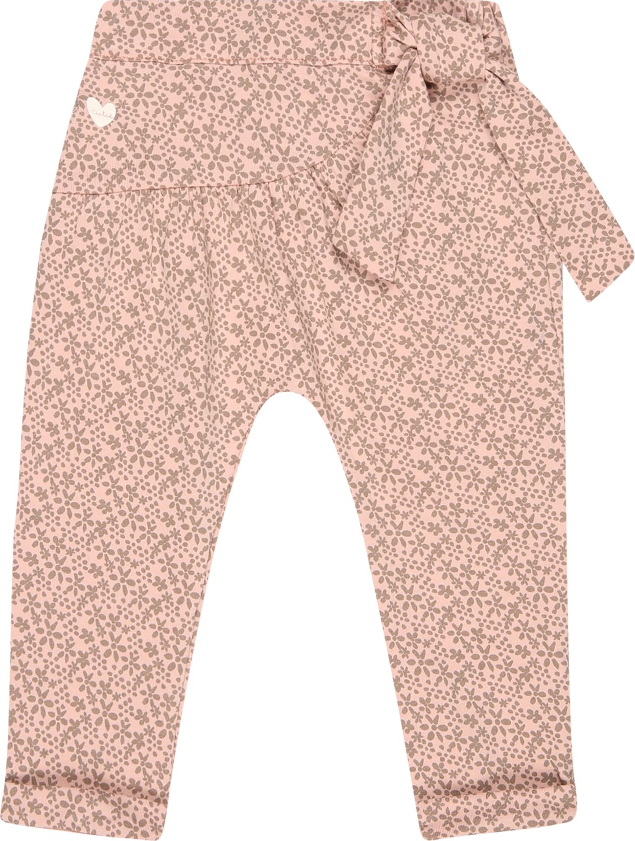 BESS Kalhoty 'Flower' nažloutlá / růže / starorůžová / pastelově růžová