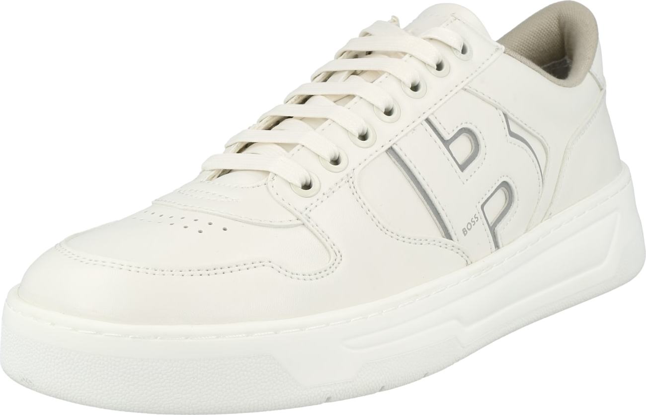 BOSS Black Sportovní boty 'Baltimore' stříbrná / bílá