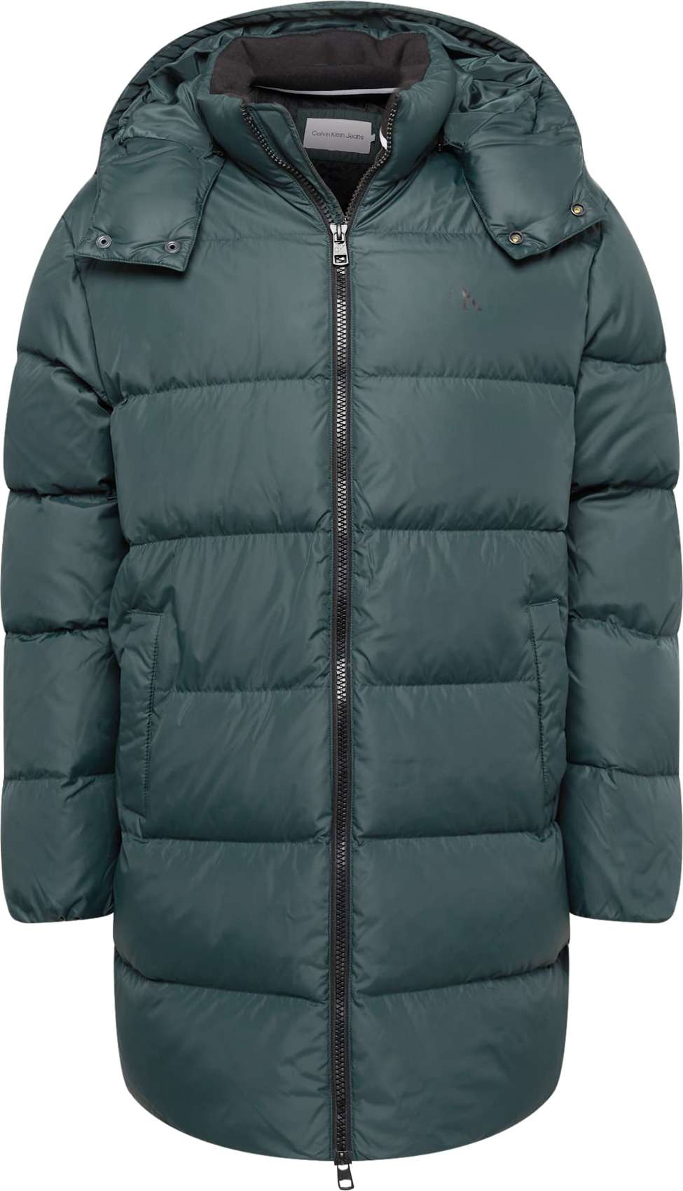Calvin Klein Jeans Zimní kabát tmavě zelená