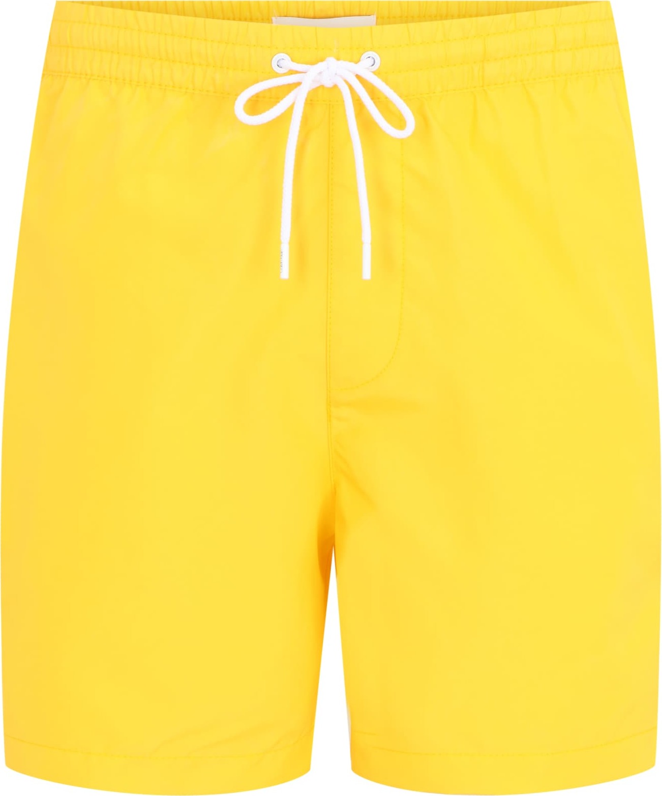 Calvin Klein Swimwear Plavecké šortky žlutá / bílá