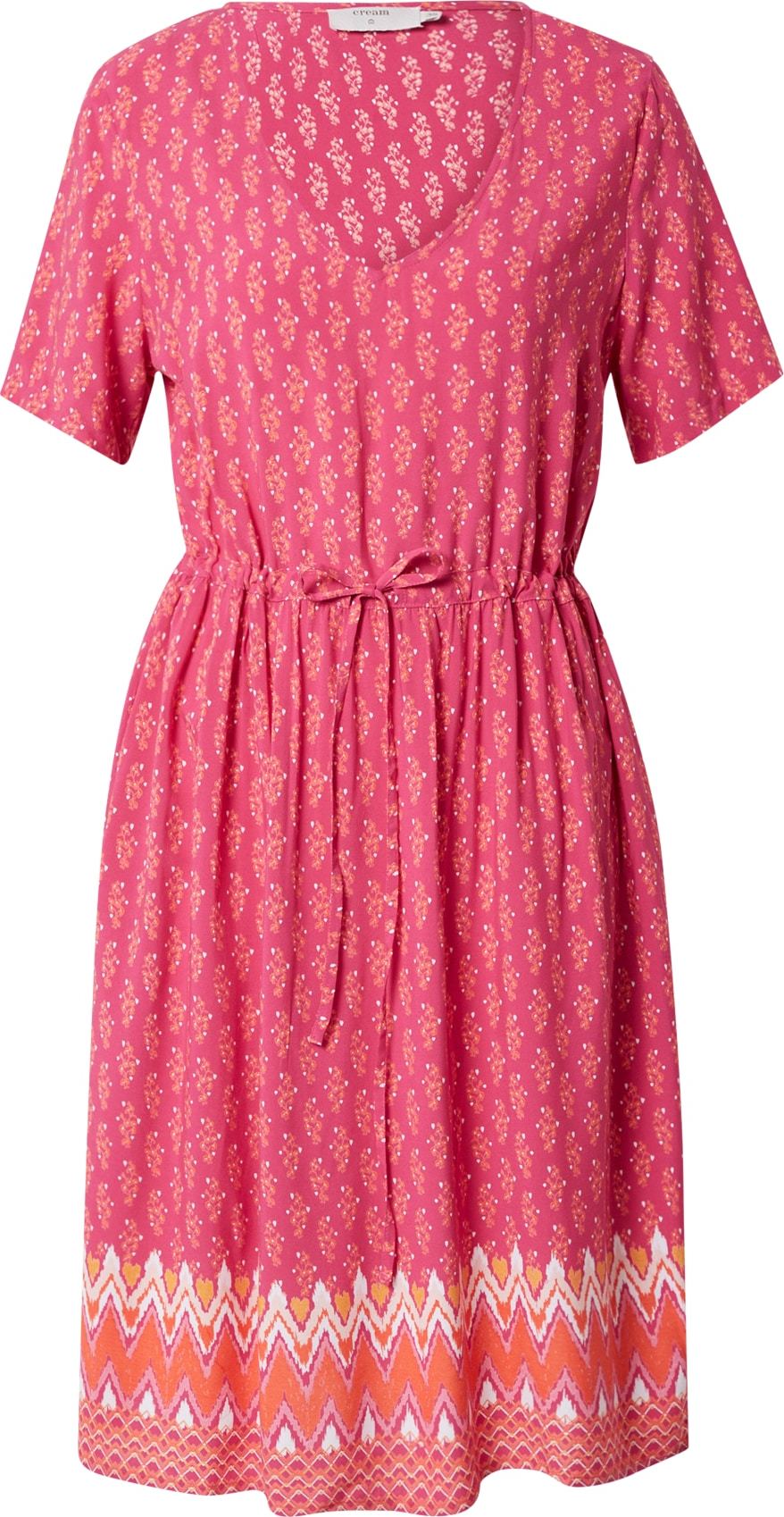 Cream Letní šaty 'Vimma' oranžová / pink / bílá