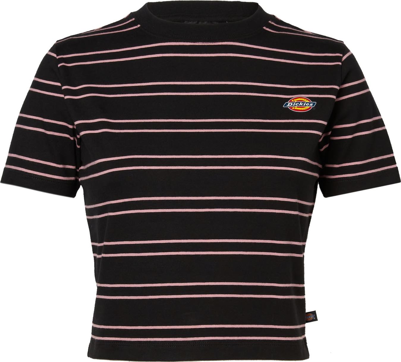 DICKIES Tričko pink / černá