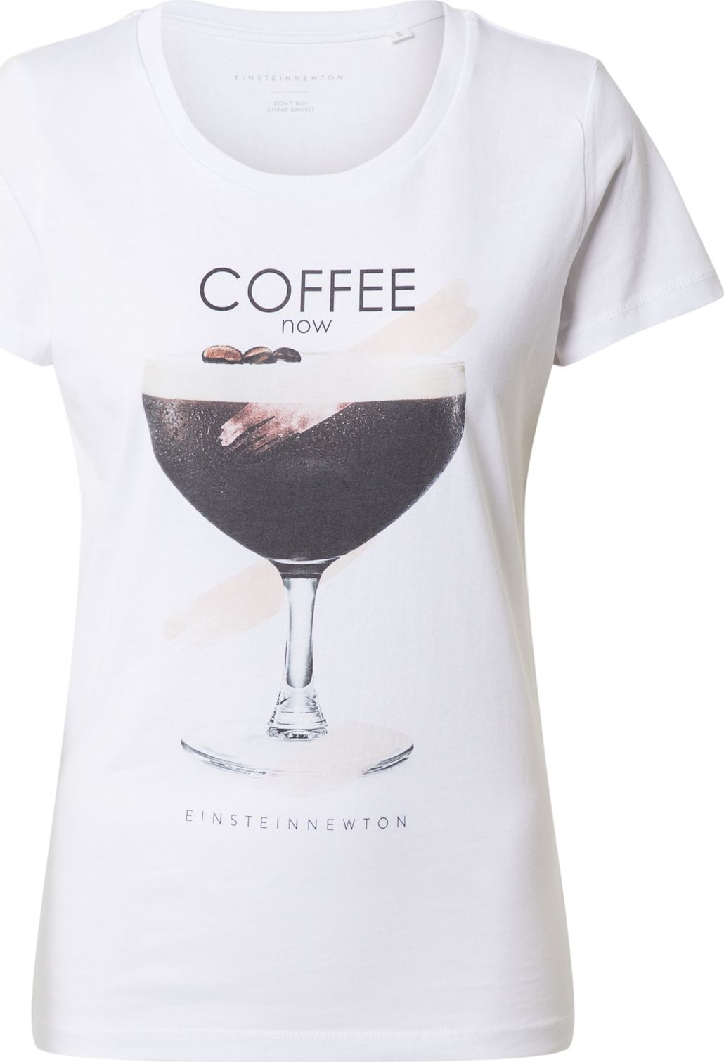 EINSTEIN & NEWTON Tričko 'Coffee Now' růžová / černá / bílá