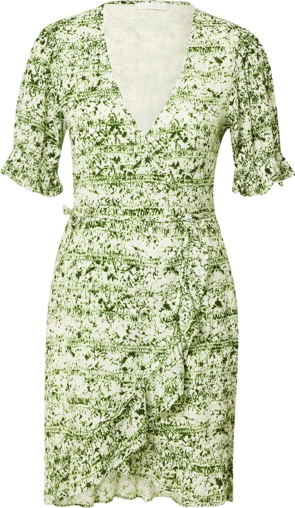 Freebird Letní šaty 'Rosy' světle zelená / tmavě zelená / bílá