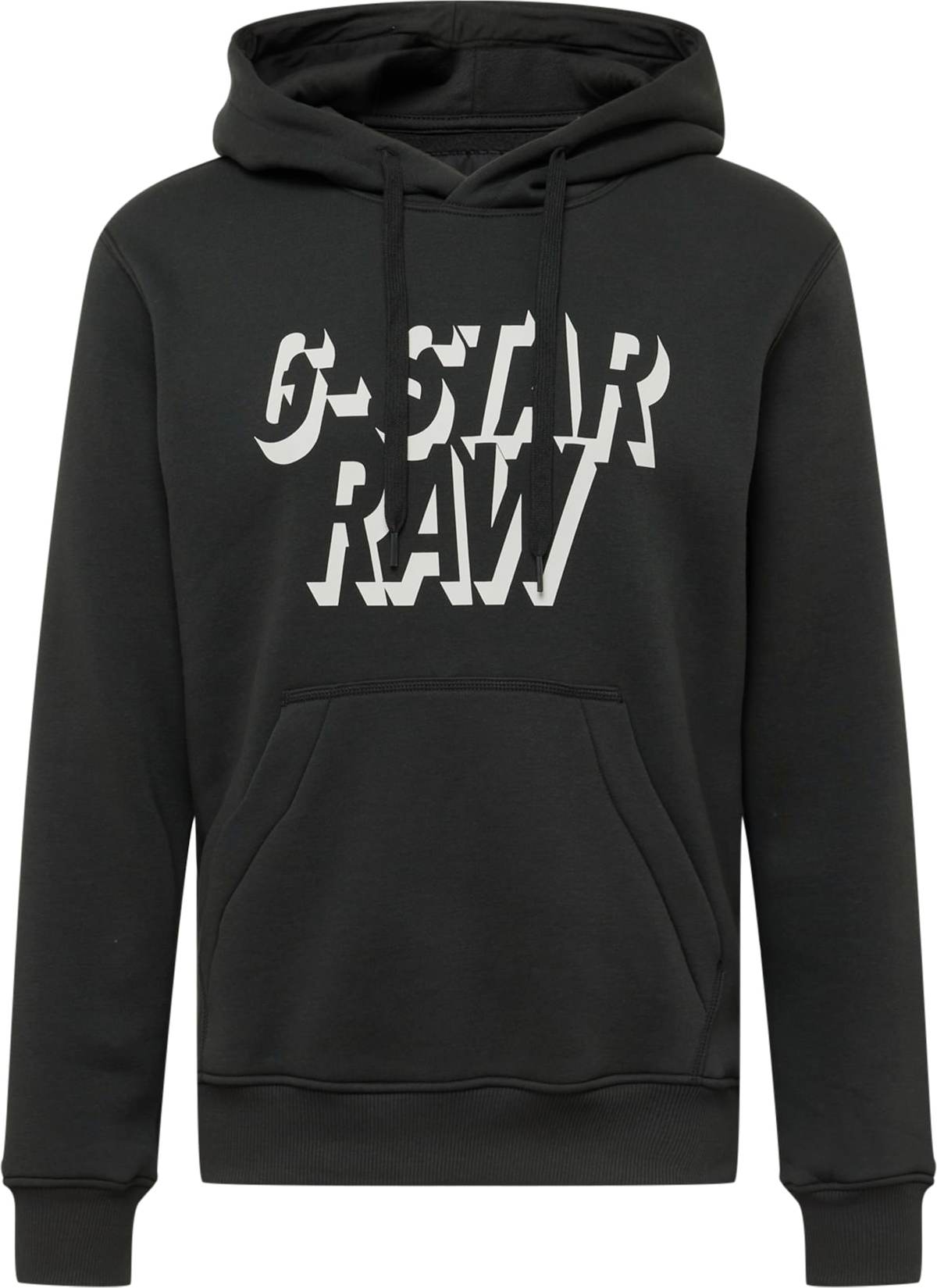 G-Star RAW Mikina tmavě šedá / bílá
