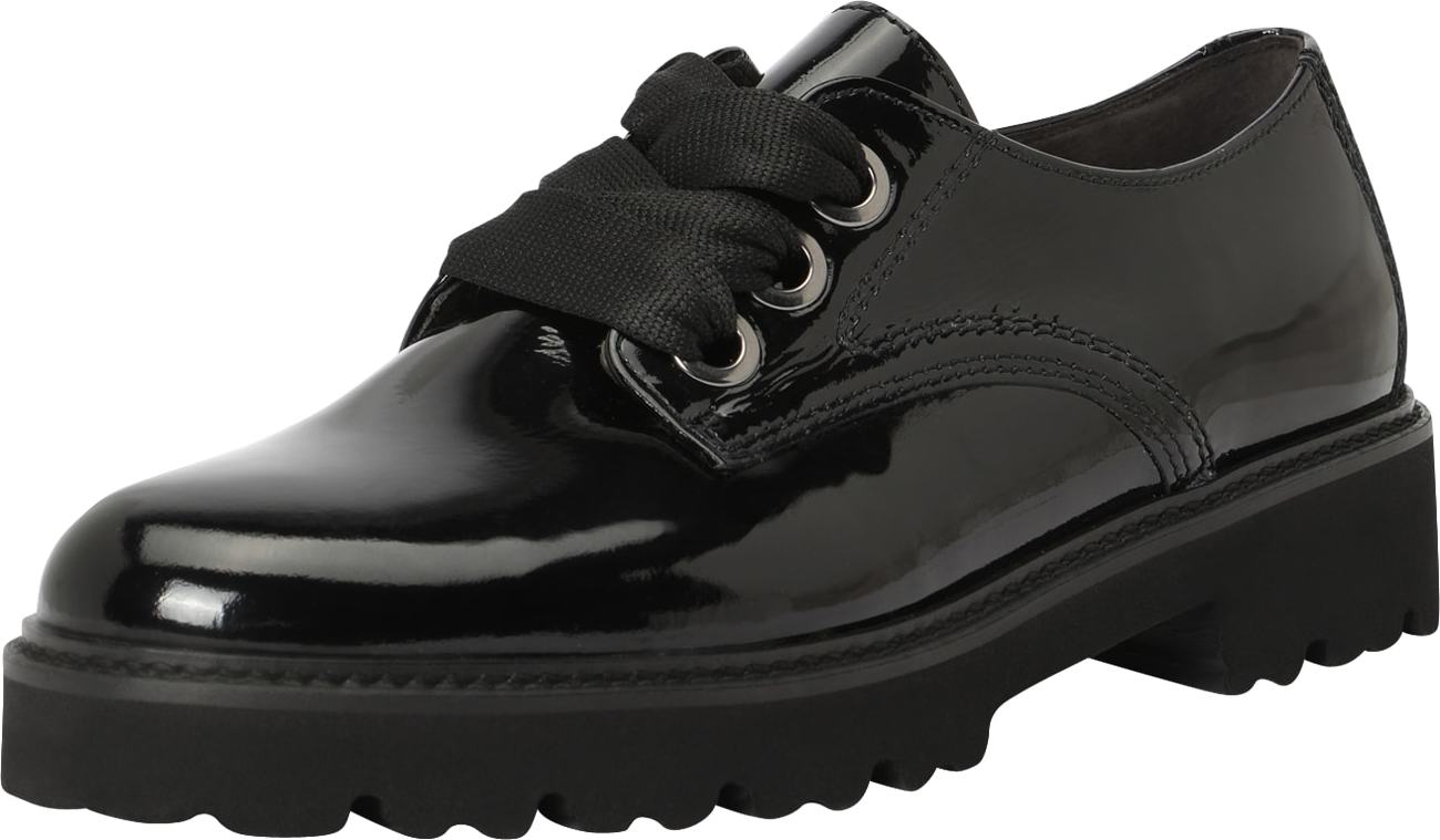 GABOR Šněrovací boty černá