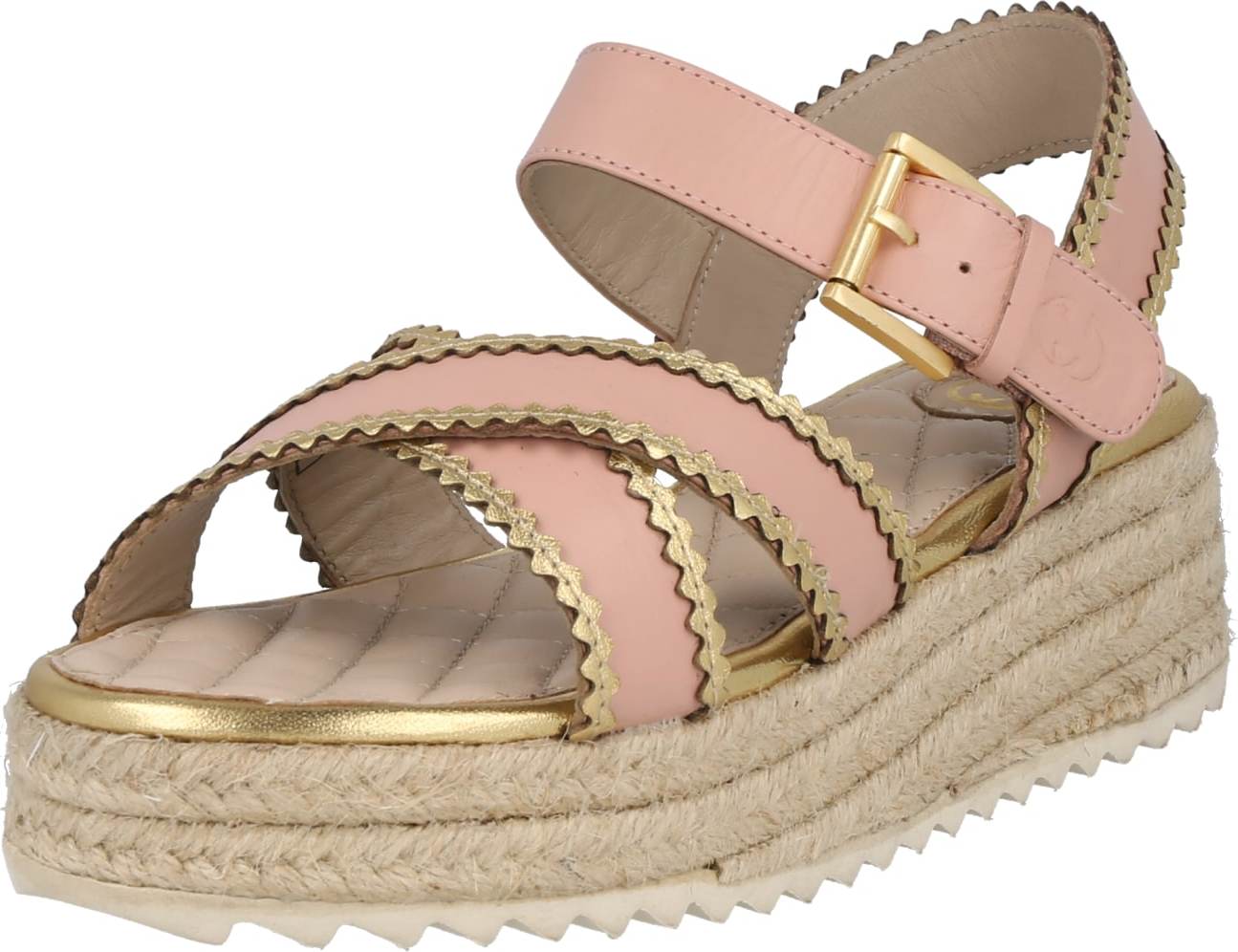 GERRY WEBER Sandály 'Bari' zlatá / pudrová