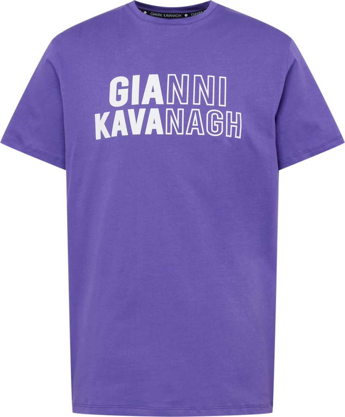 Gianni Kavanagh Tričko tmavě fialová / bílá
