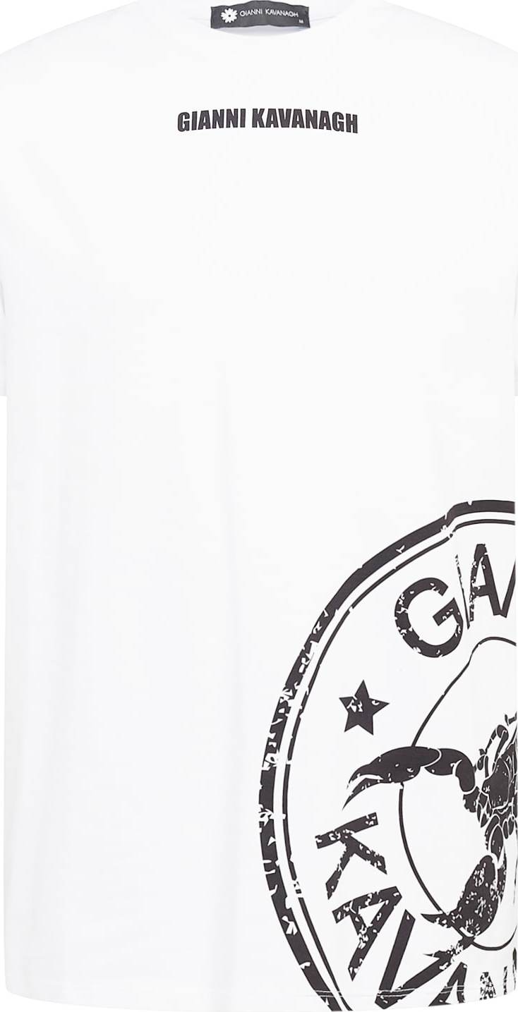 Gianni Kavanagh Tričko 'White Astral' černá / bílá