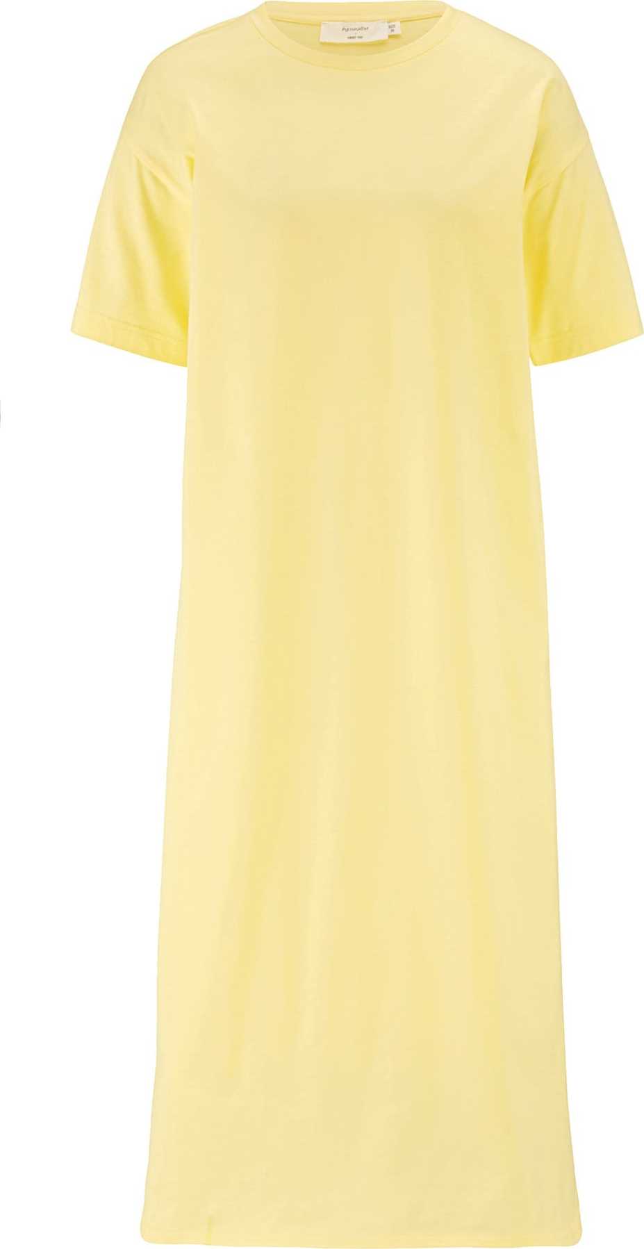 hessnatur Šaty světle žlutá