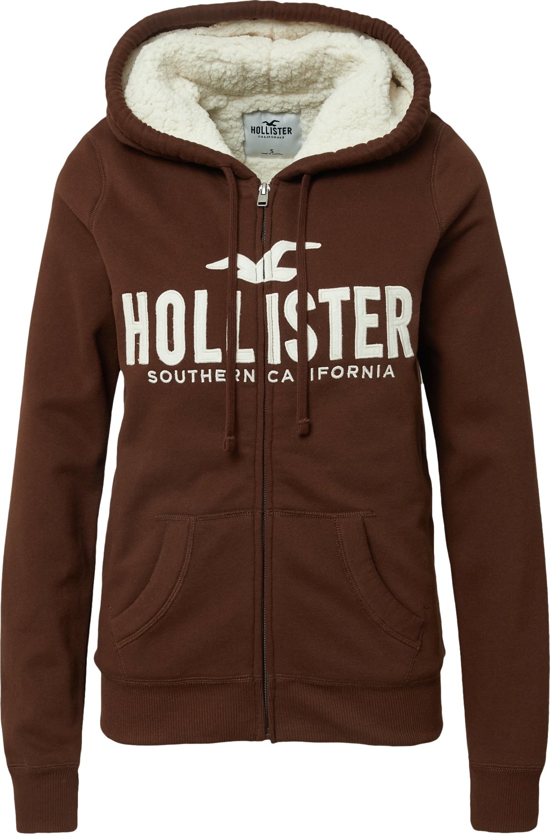 HOLLISTER Mikina s kapucí pueblo / bílá