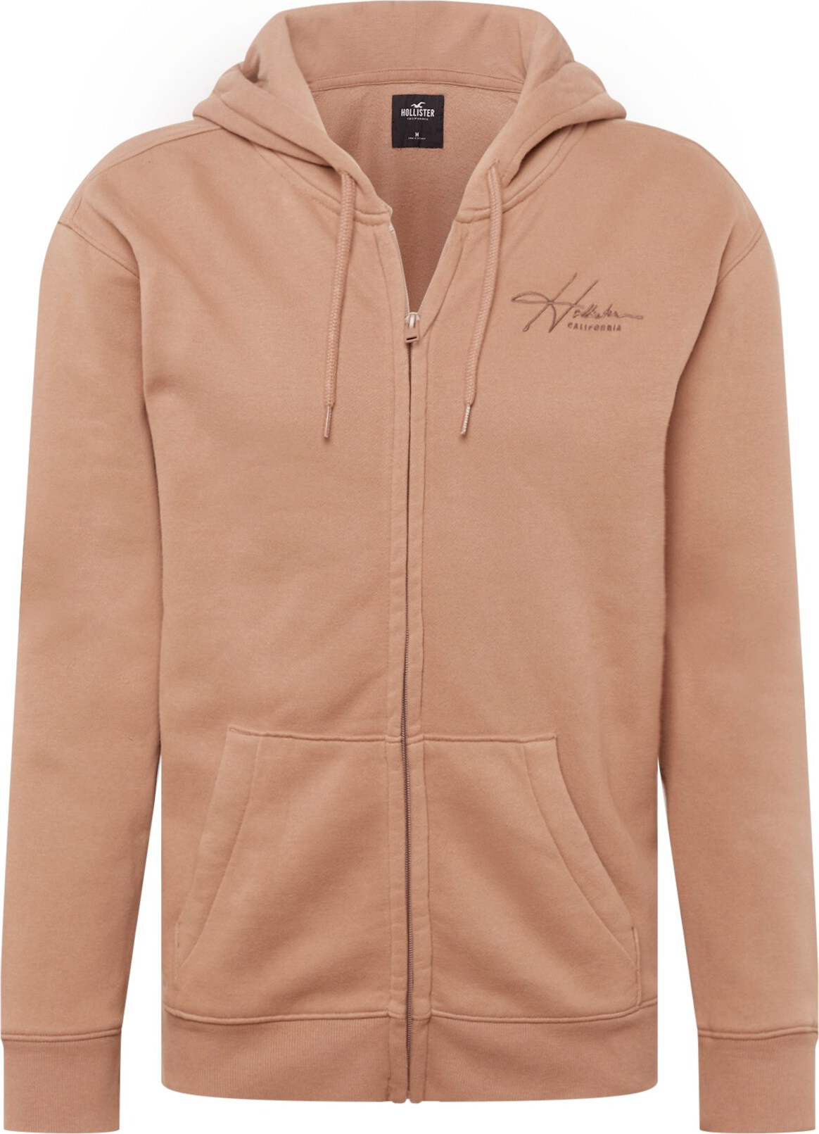HOLLISTER Mikina s kapucí světle hnědá