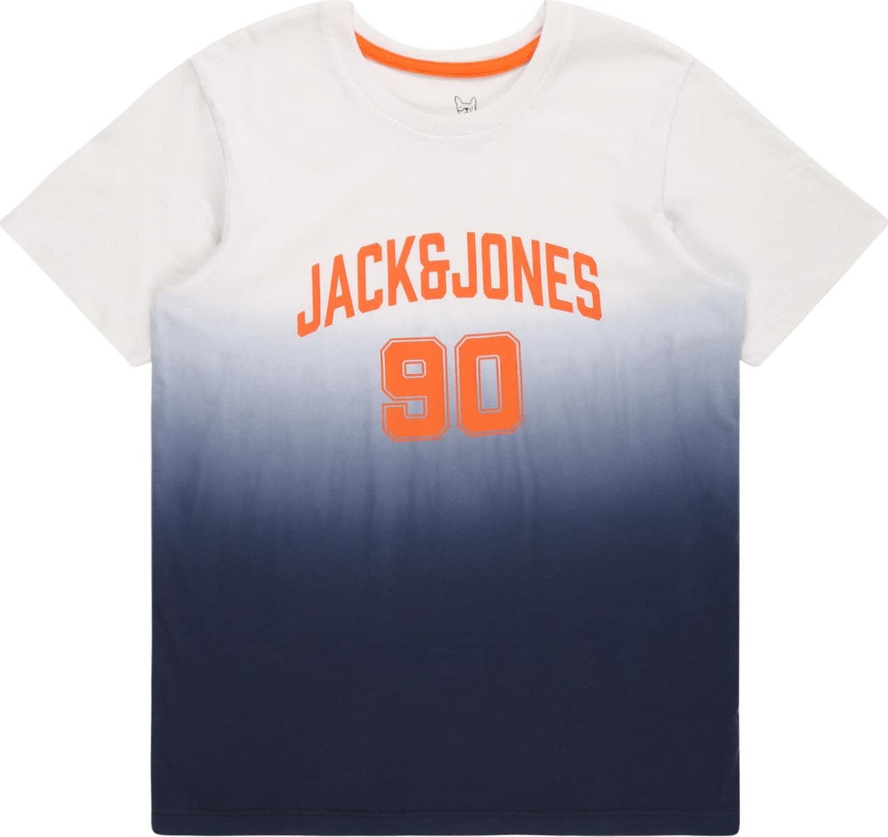 Jack & Jones Junior Tričko 'AIRDIP' námořnická modř / oranžová / bílá