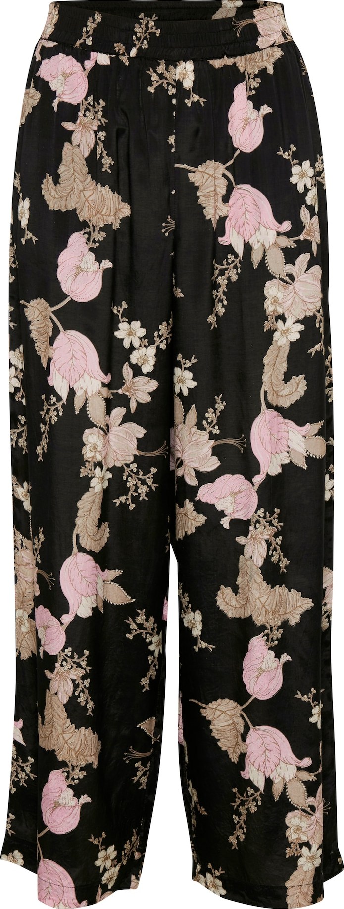 Kaffe Kalhoty 'Jilli' khaki / růžová / černá