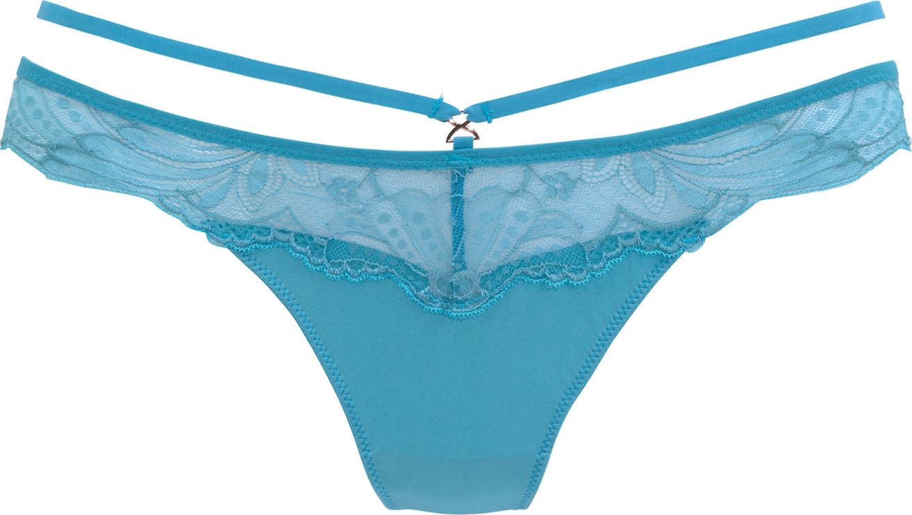 LASCANA Tanga aqua modrá