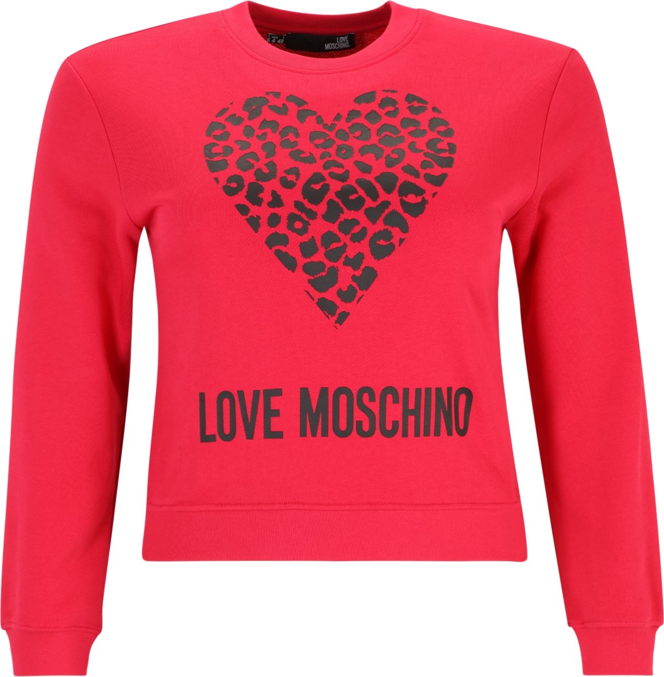 Love Moschino Mikina červená / černá