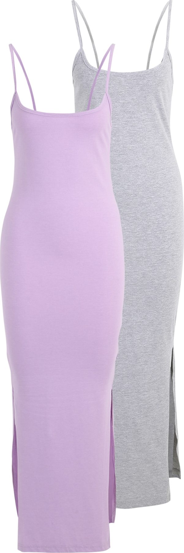 Missguided Maternity Letní šaty šedý melír / fialová
