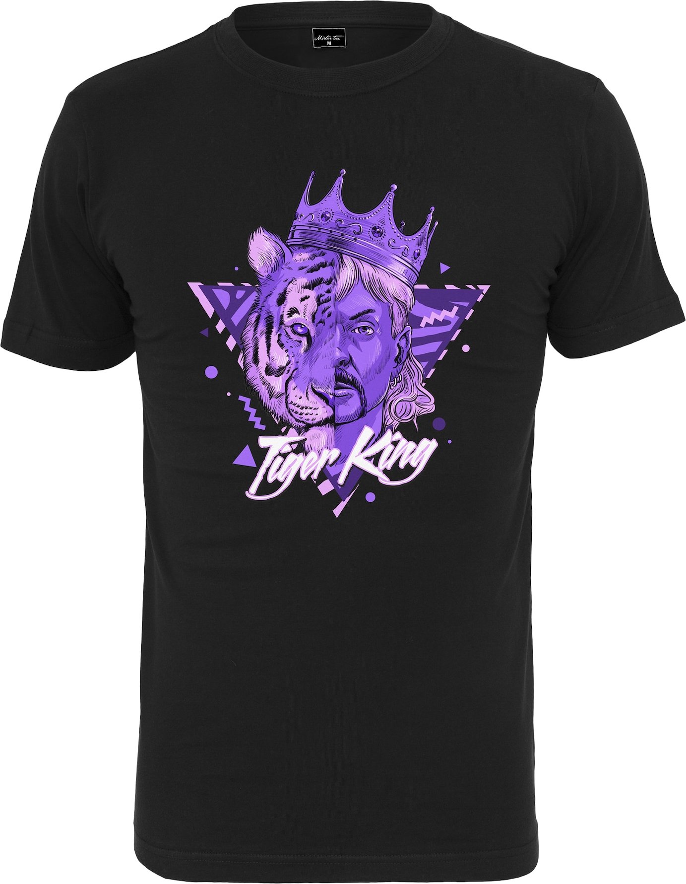 Mister Tee Tričko 'Big Cats Tee' fialová / tmavě fialová / černá