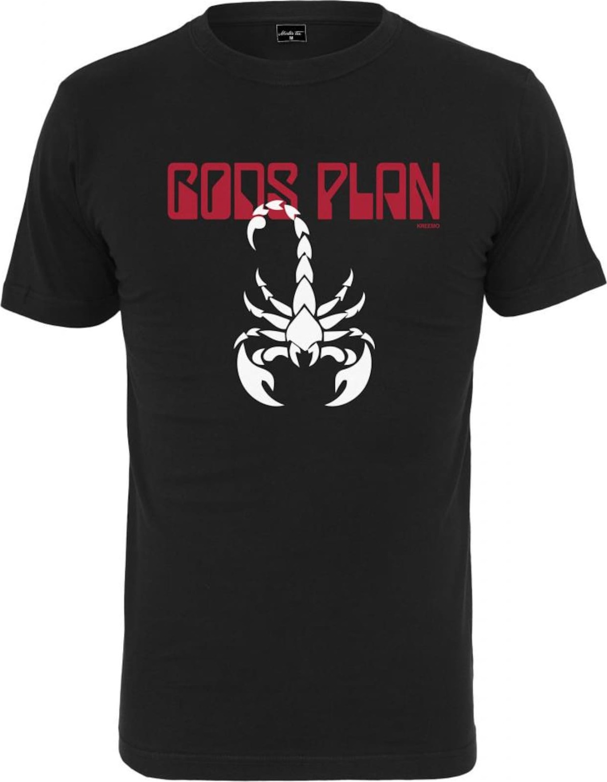 Mister Tee Tričko 'Gods Plan' červená / černá / bílá