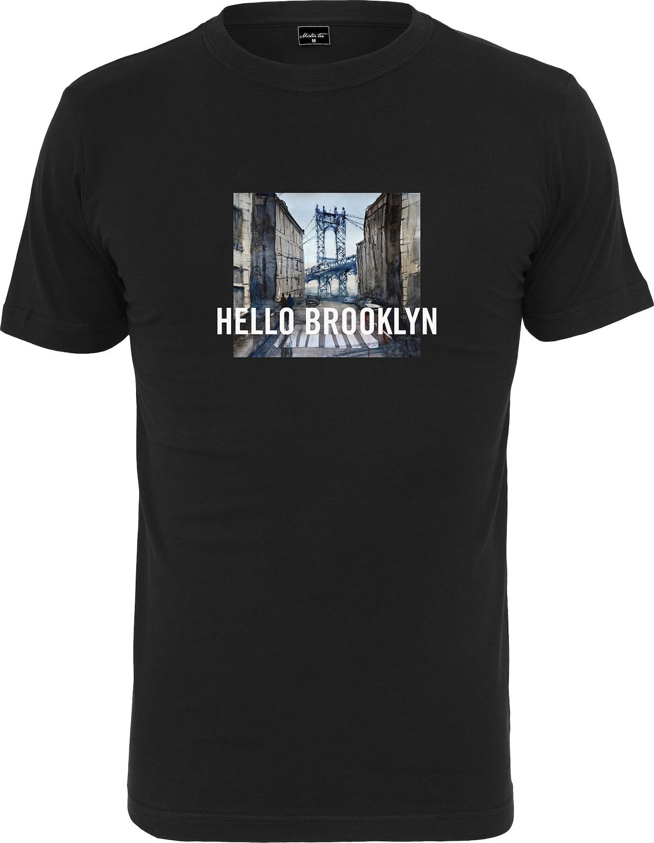 Mister Tee Tričko 'Hello Brooklyn' mix barev / černá / bílá