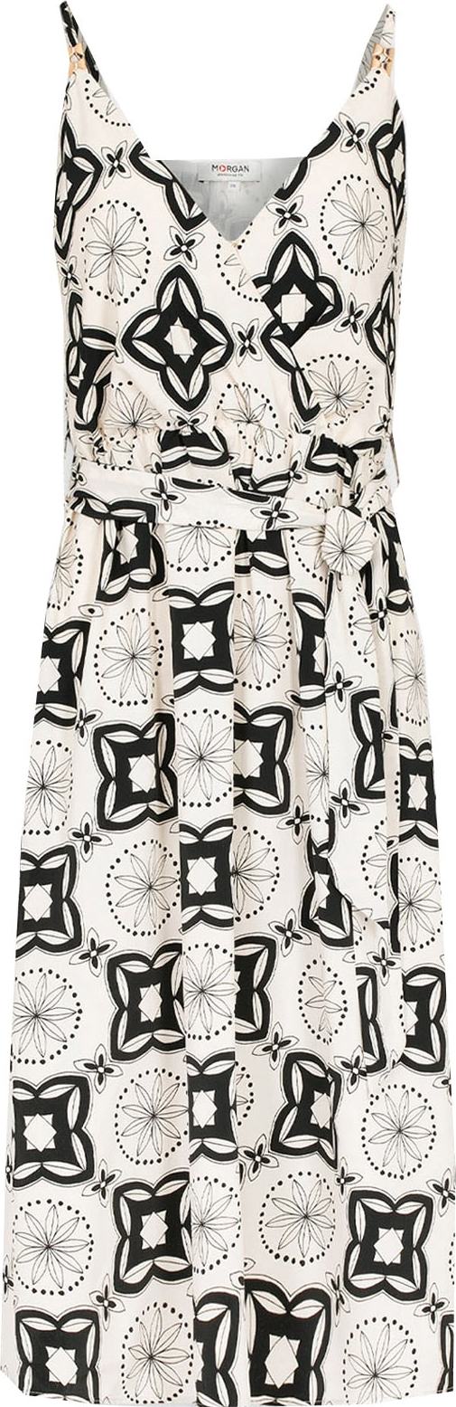 Morgan Letní šaty 'RLOU' černá / přírodní bílá