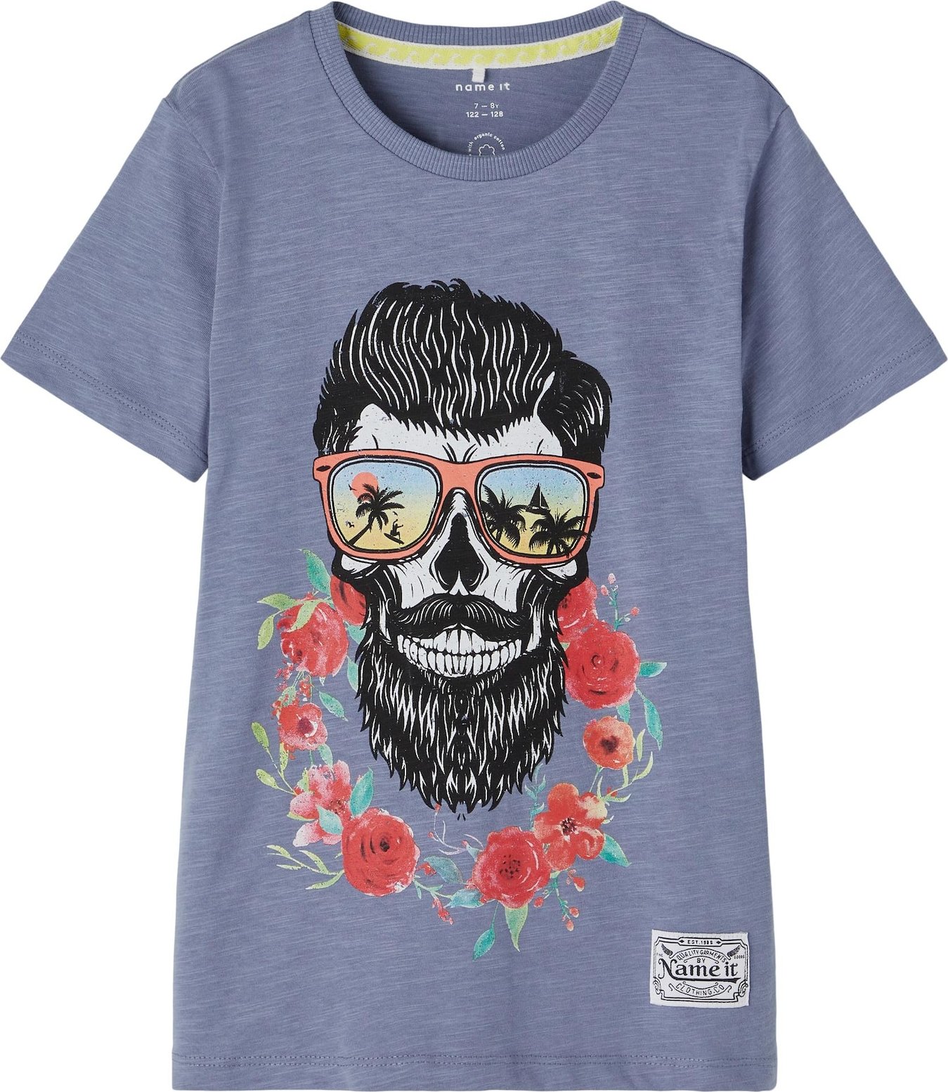 NAME IT Tričko 'Fashion' chladná modrá / zelená / světle červená / černá / bílá