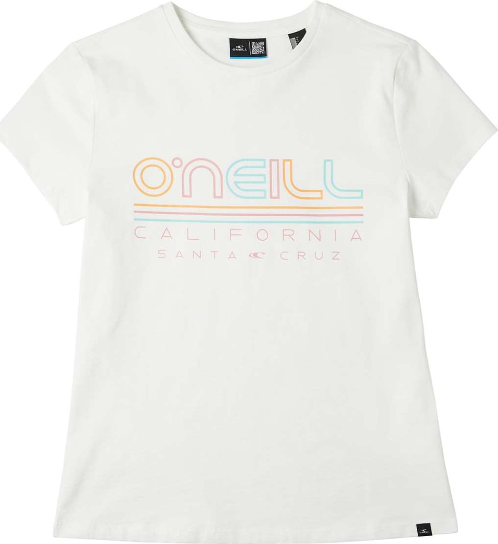 O'NEILL Tričko aqua modrá / oranžová / růžová / bílá