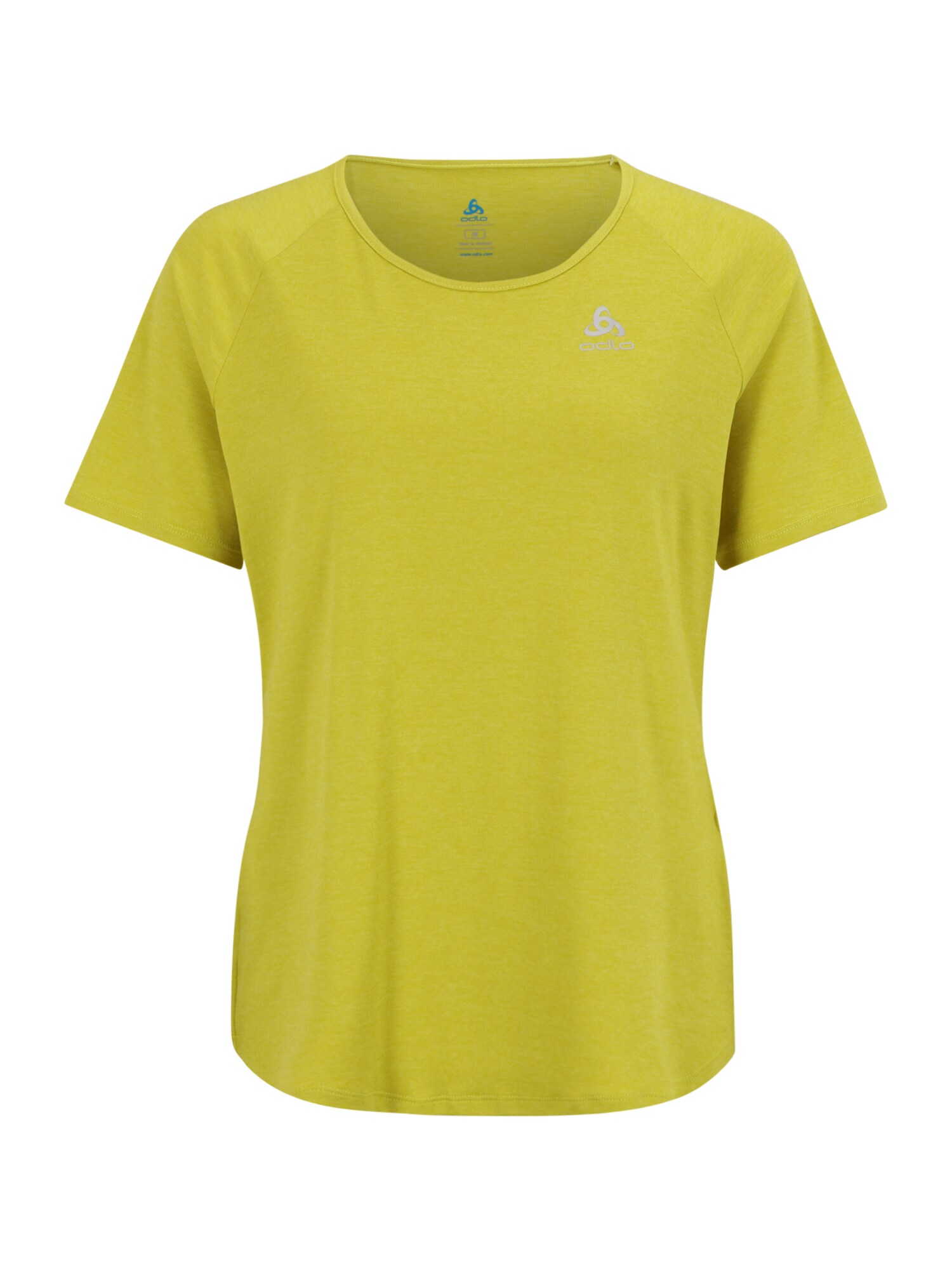 ODLO Funkční tričko 'Run Easy' citronově žlutá / světle šedá