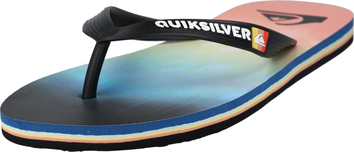 QUIKSILVER Žabky 'MOLOKAI' námořnická modř / světlemodrá / světle zelená / růžová / bílá