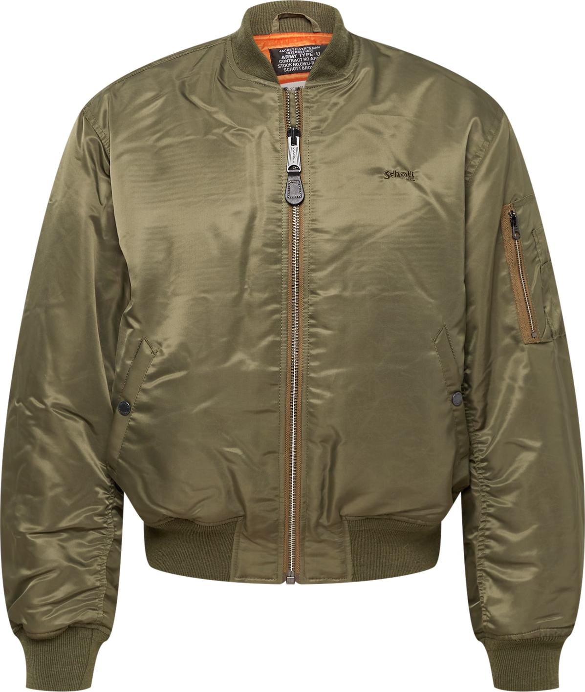 Schott NYC Přechodná bunda 'AIRFORCE90' khaki