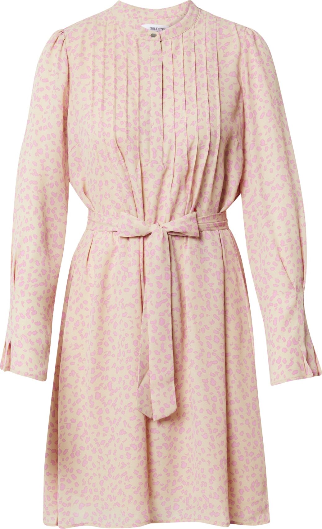 SELECTED FEMME Košilové šaty 'LIVIA' růžová / světle růžová