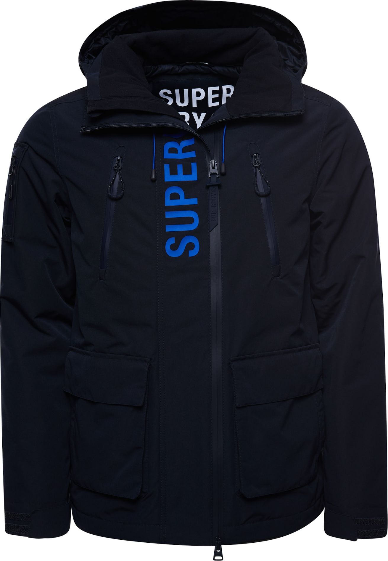 Superdry Funkční bunda 'Ultimate SD' modrá / černá
