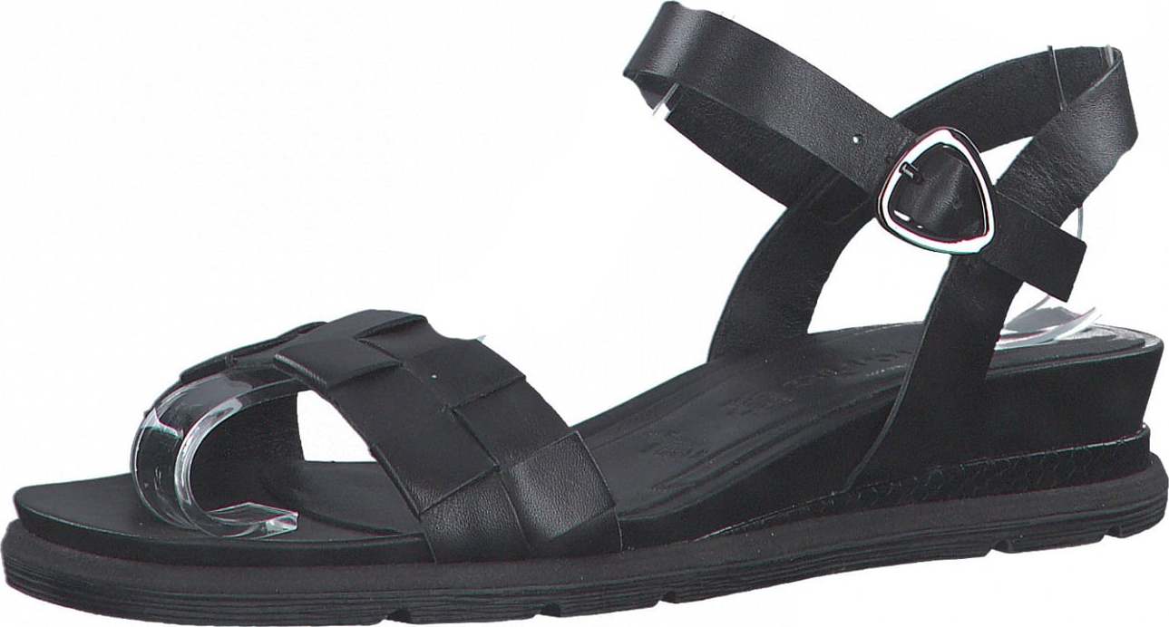TAMARIS Páskové sandály černá