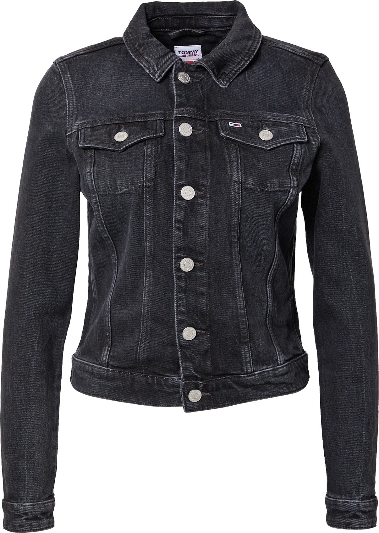 Tommy Jeans Přechodná bunda 'VIVIANNE' černá džínovina