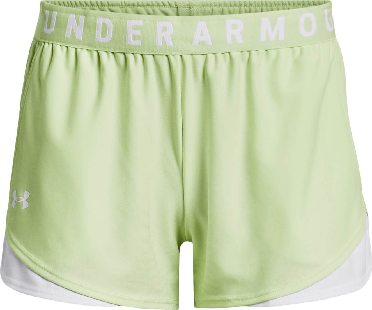 UNDER ARMOUR Sportovní kalhoty 'Play Up Shorts 3.0' šedá / zelená