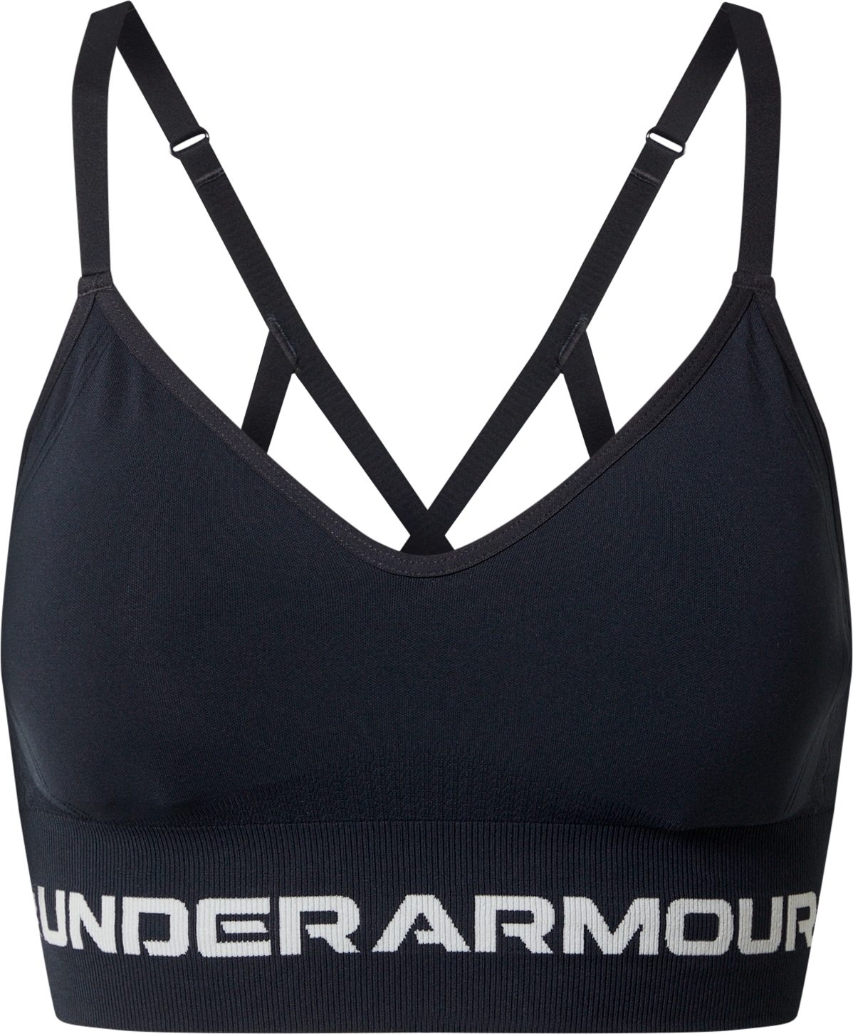 UNDER ARMOUR Sportovní podprsenka černá / bílá