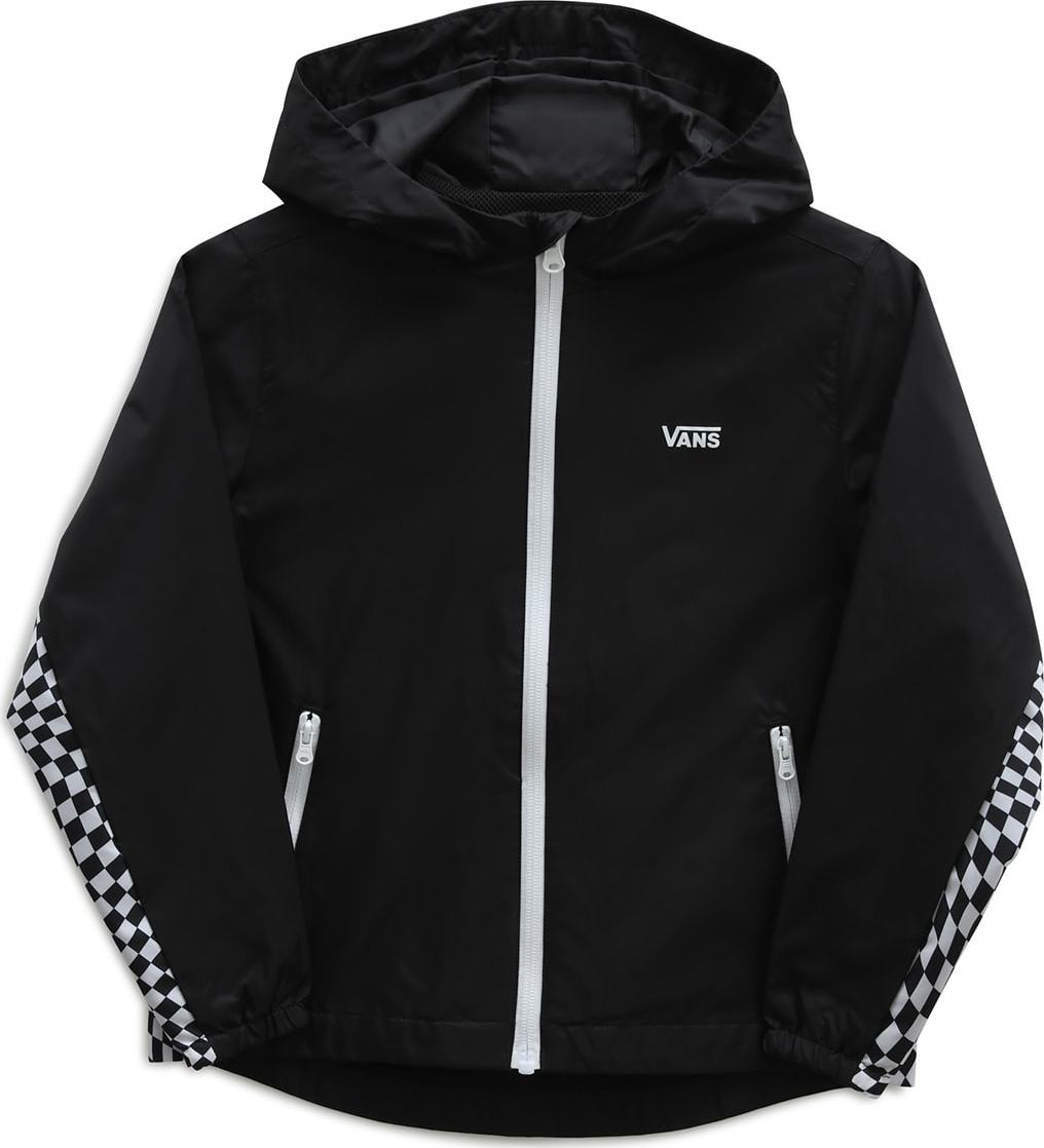 VANS Přechodná bunda 'Warp Check Windbreaker' černá / bílá