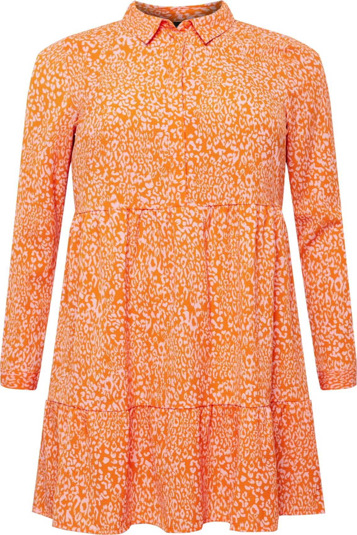 Vero Moda Curve Košilové šaty 'Delilah' oranžová / růžová
