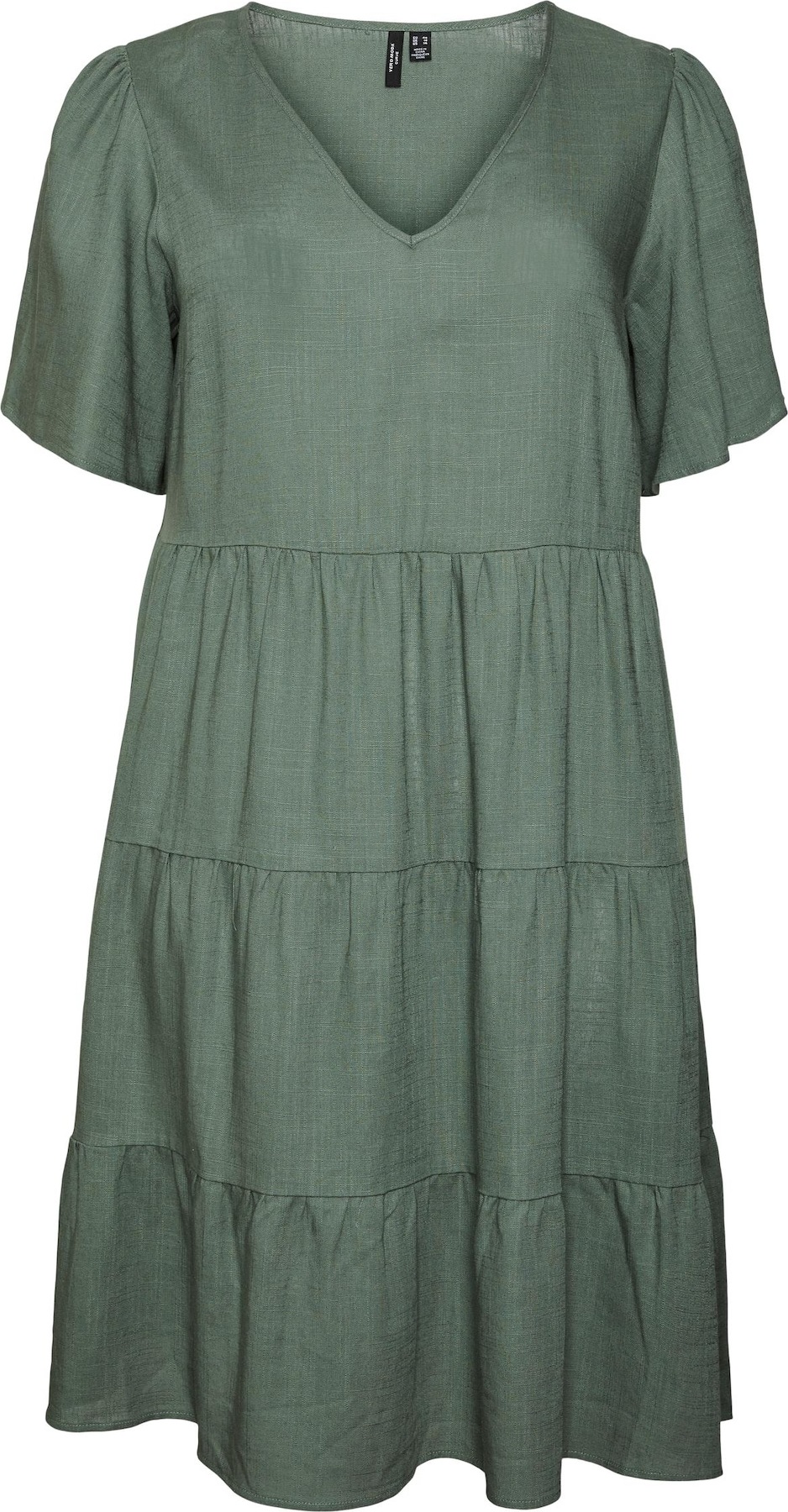 Vero Moda Curve Košilové šaty khaki