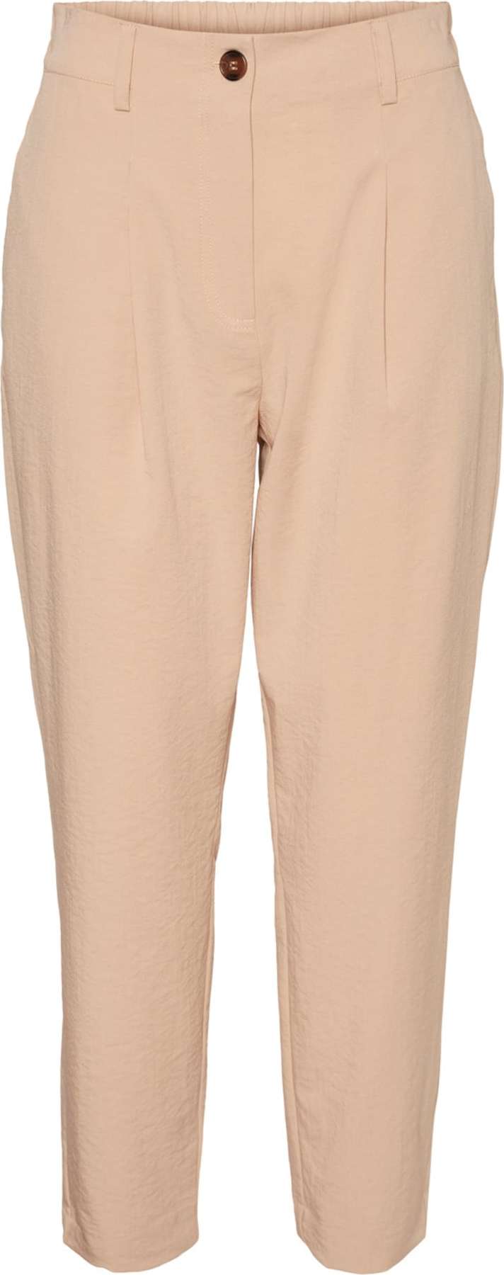 VERO MODA Kalhoty se sklady v pase 'Haily' cappuccino